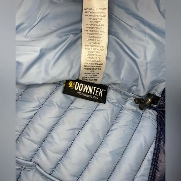 Eastern Mountains Sports EMS Downtek Goose Down Puffer Jacker Size Small Navy - Picture 5 of 7